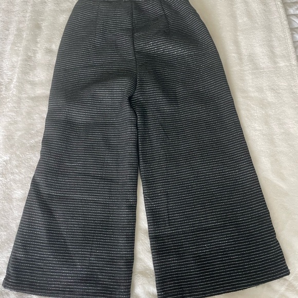 Cider Black and White Tweed Wide-Leg Pants - Picture 11 of 11